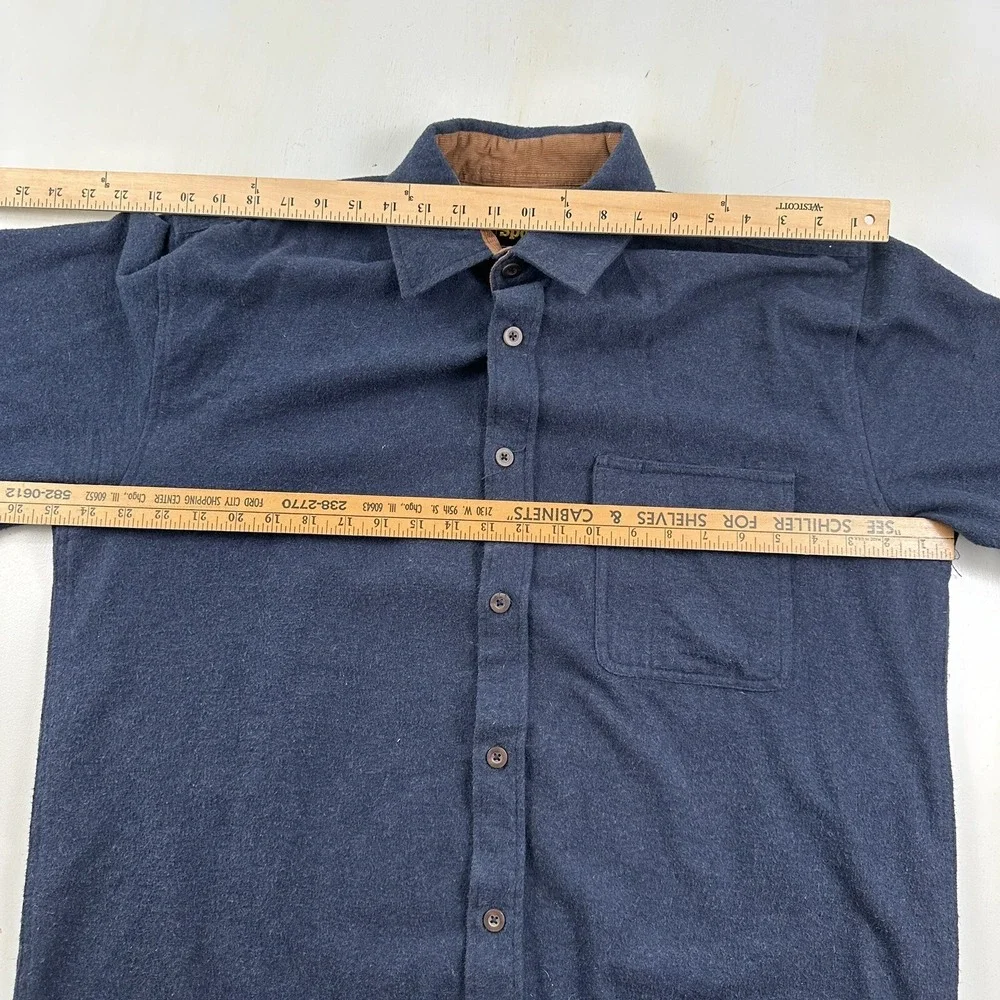 Work N Sport Chamois‎ Flannel Shirt Mens Large TALL LT Blue Gray Cotton Shacket
